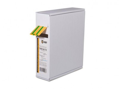 Термоусадочная желто-зеленая трубка в компактной упаковке Т-BOX-4/2 (ж/з)