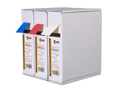 Термоусадочная цветная трубка в компактной упаковке Т-BOX-4/2 (бел)