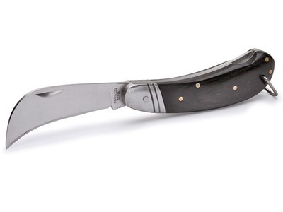 Нож монтерский большой складной с изогнутым лезвием НМ-06