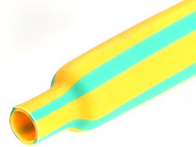 Yellow-green heat shrink tubes with a shrinkage ratio of 2 1